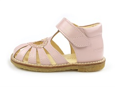 Angulus pale rose glitter sandal with heart